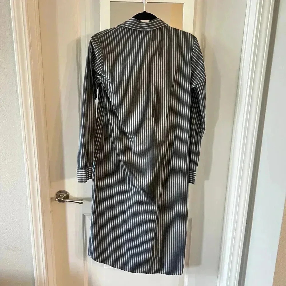 Mille Resort & Travel Striped Maxi Button Up Dress Belted Size XXS - Picture 6 of 6